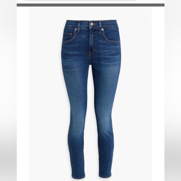 Veronica Beard Denim - VERONICA BEARD “Emma Skinny Mid-Rise” Jeans in “Blue Mist” Wash—Size 30/Size 10